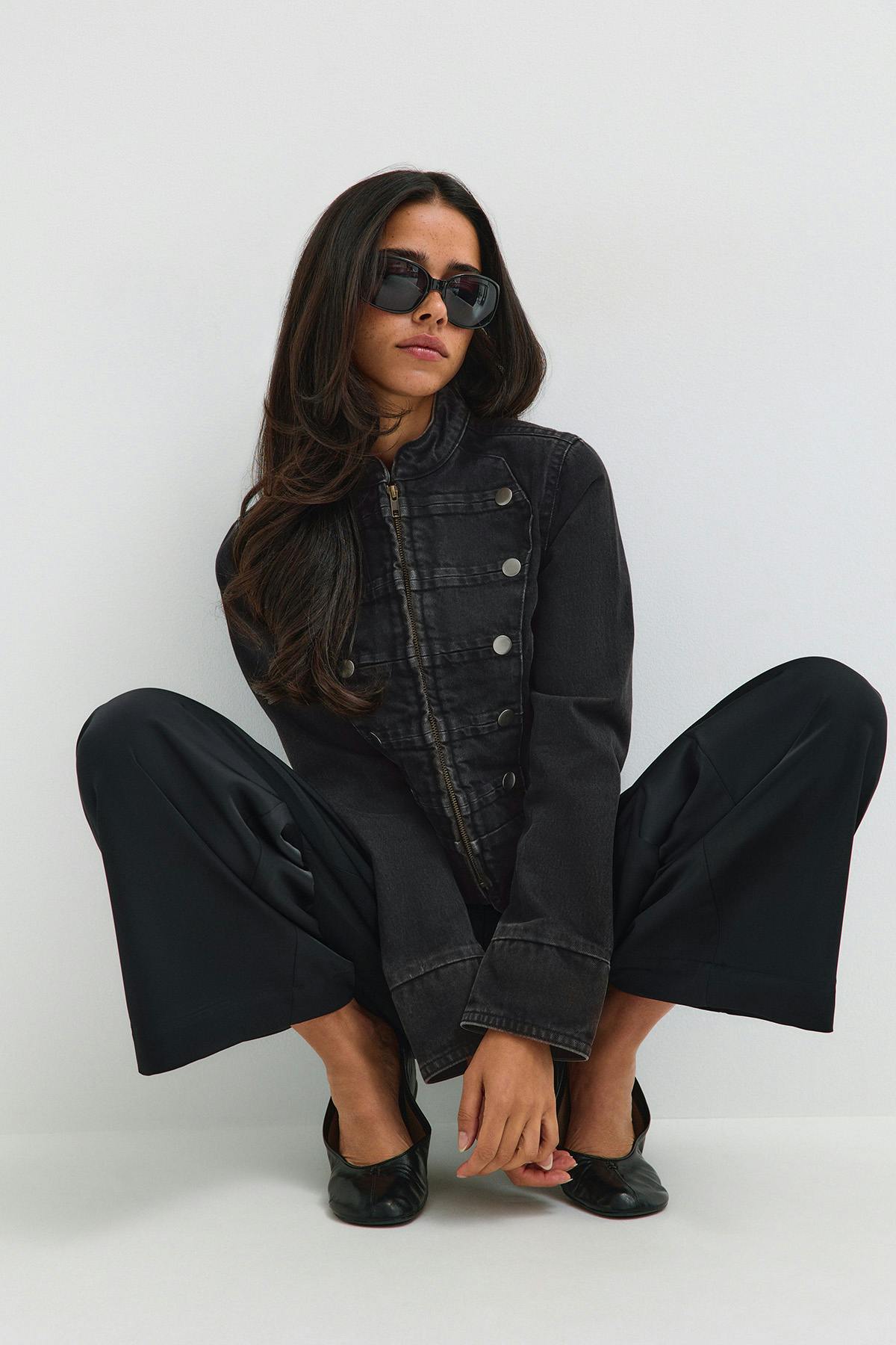Rebel uniform denim jacket - Offblack