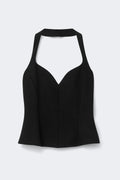 Heartshape top - Noir