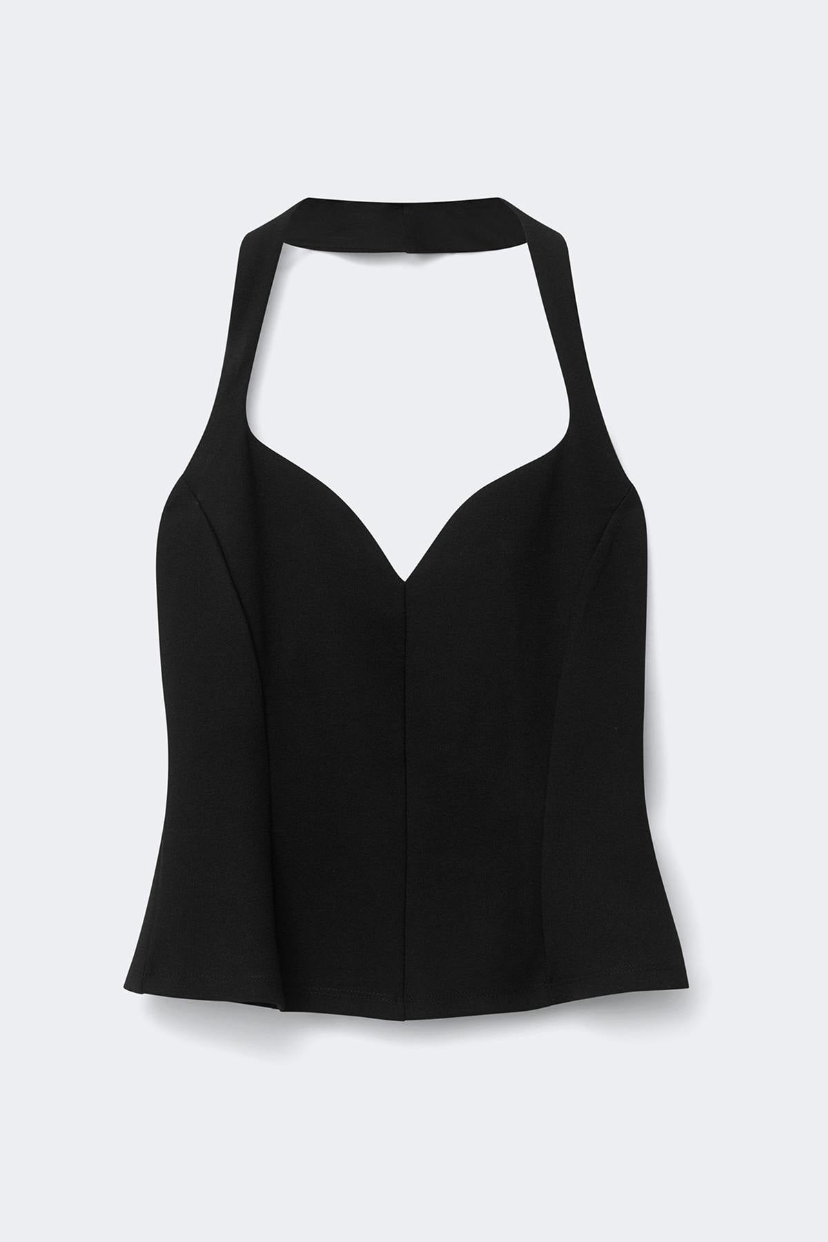 Heartshape top - Noir