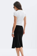 90s midi skirt - Noir