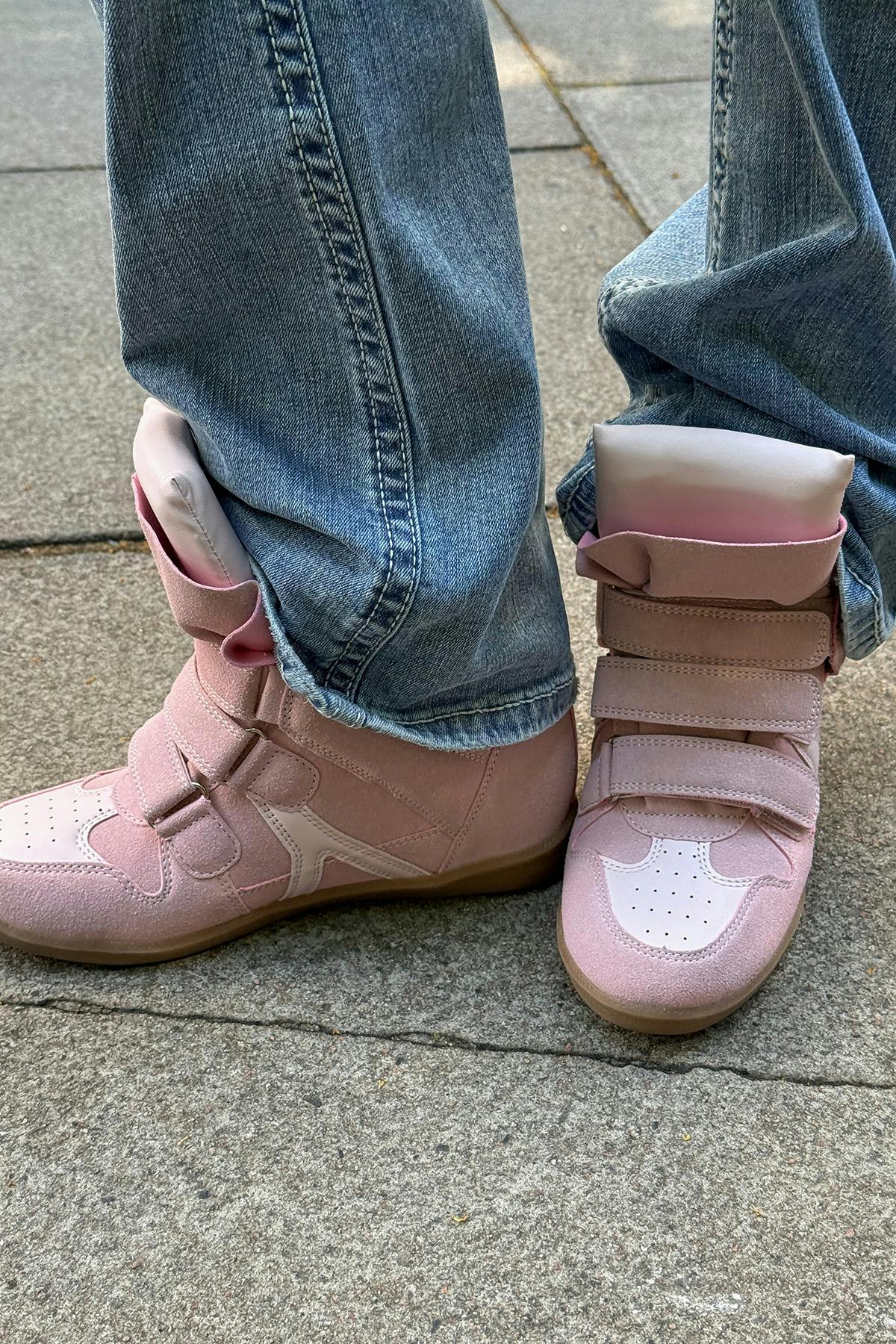 14+ wedge sneakers - Rose
