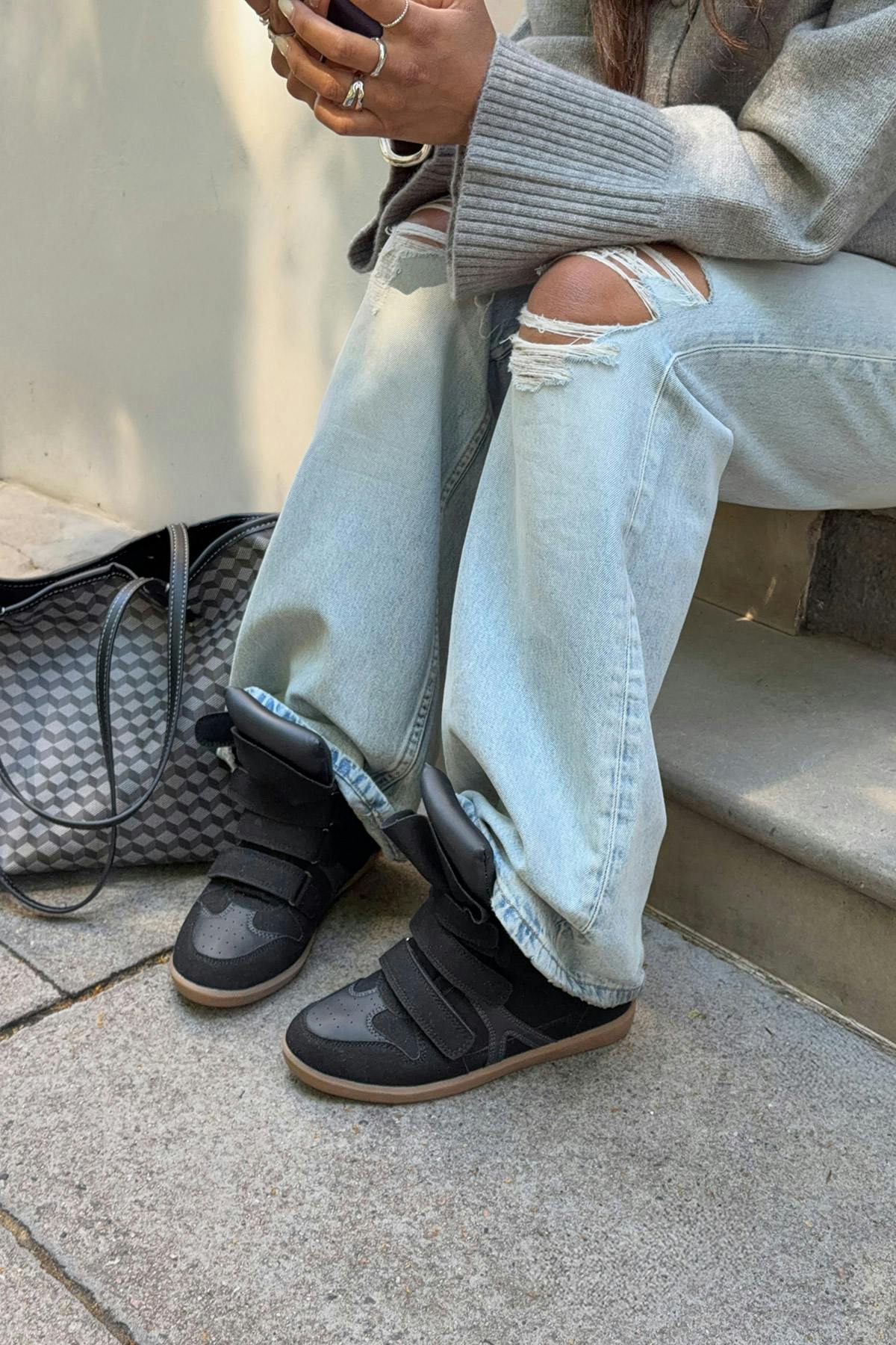 14+ wedge sneakers - Kaki