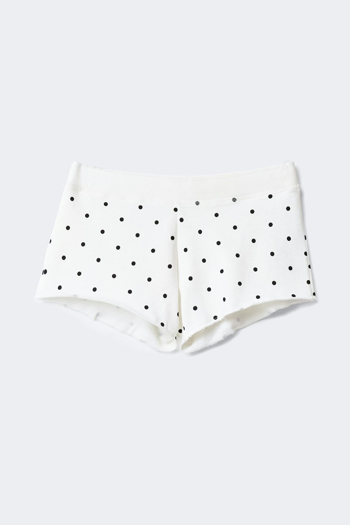 14+ folded waist shorts - Dot print