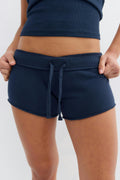 14+ folded waist shorts - Navy blazer