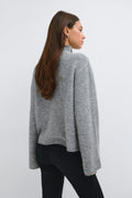 Knitted button cardigan - Navy blazer