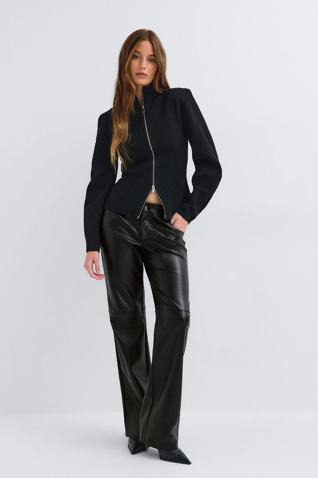 Fierce pu trousers - Noir
