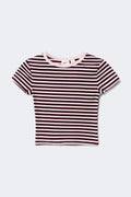 Y baby tee - Multi stripe