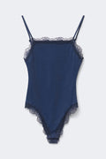 14+ lace detail body - Navy blazer