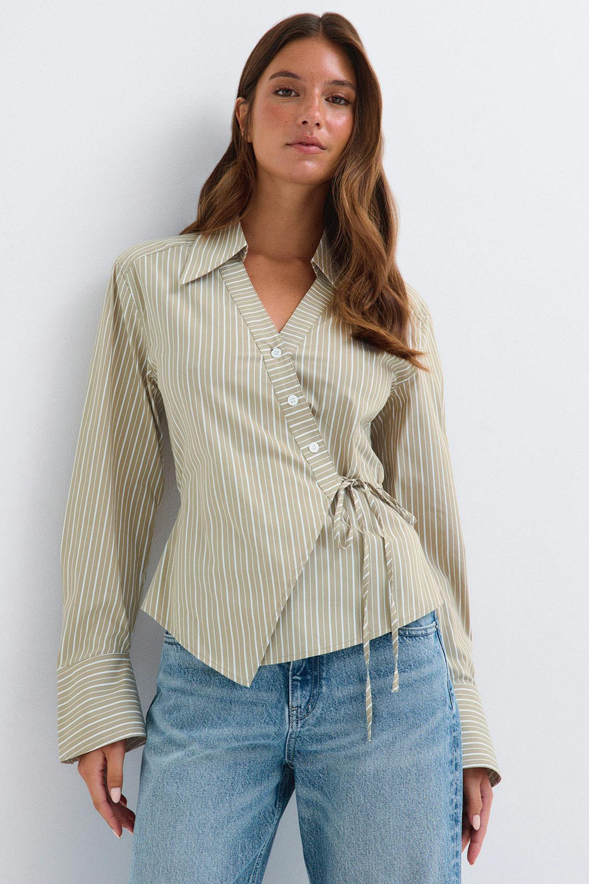 Wrap shirt - Stripe