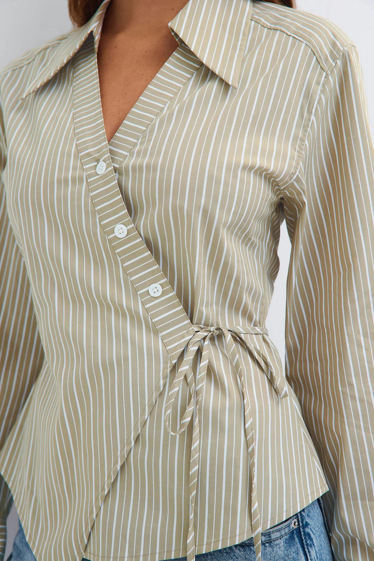 Wrap shirt - Stripe