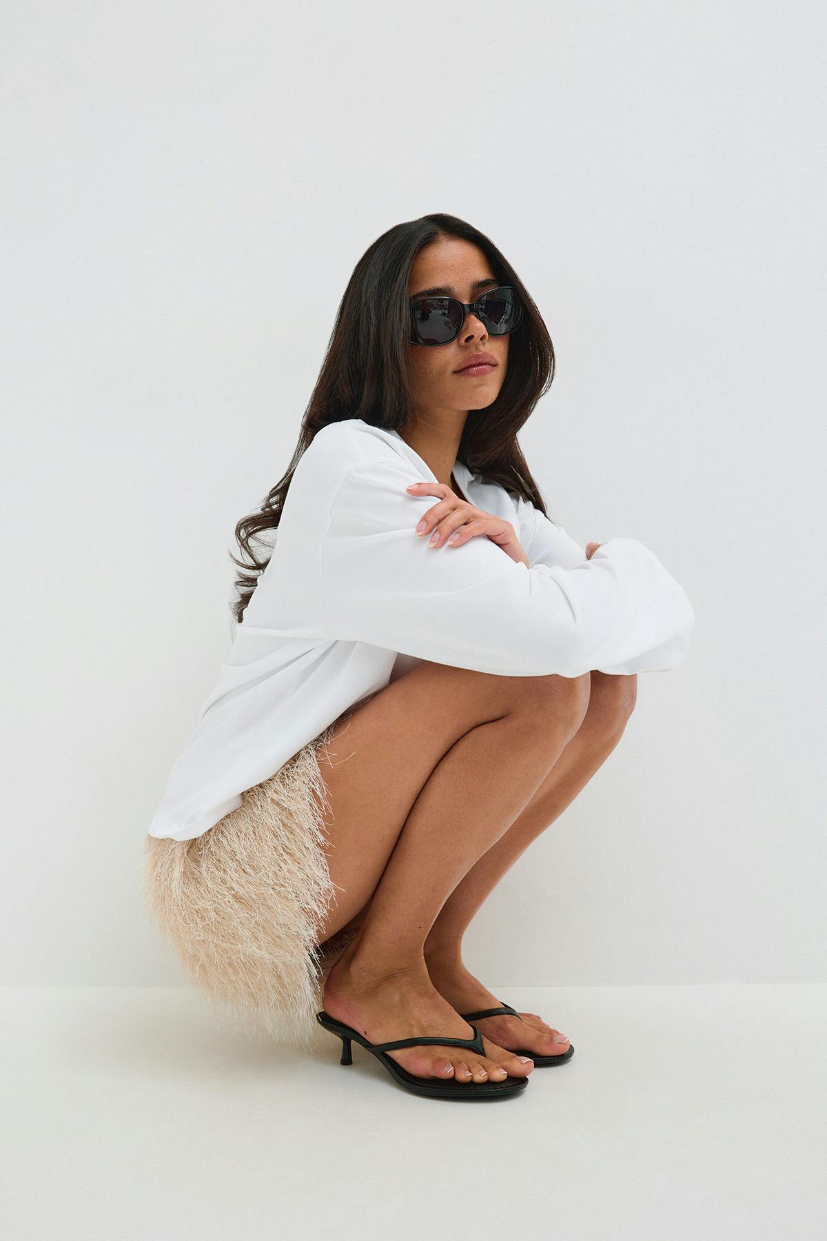 mini skirt - Brown/taupe