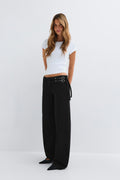 Booty belted jeans - Blanc cassé