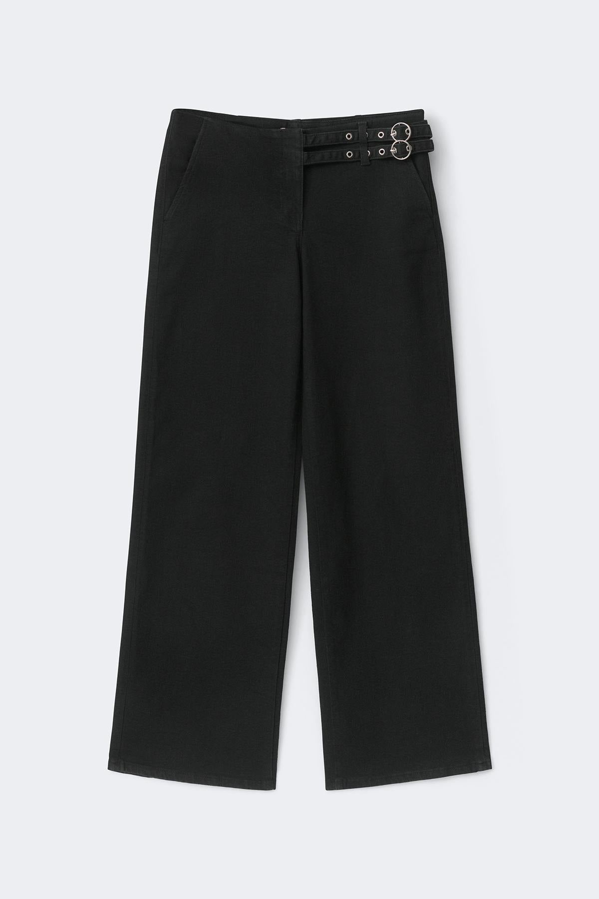Booty belted jeans - Blanc cassé