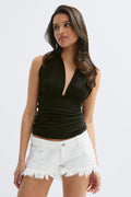 14+ tie top - Turquoise light