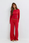 14+ coral baggy yoga pants - Bleu clair
