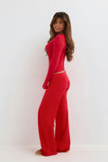 14+ coral baggy yoga pants - Bleu clair