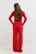 14+ coral baggy yoga pants - Bleu clair