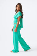 14+ coral baggy yoga pants - Blanc