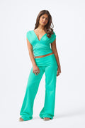 14+ coral baggy yoga pants - Blanc