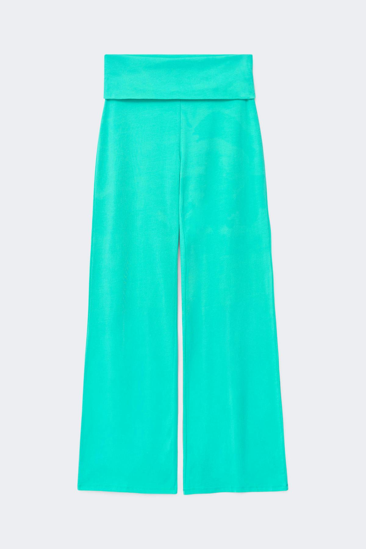 14+ coral baggy yoga pants - Turquoise light
