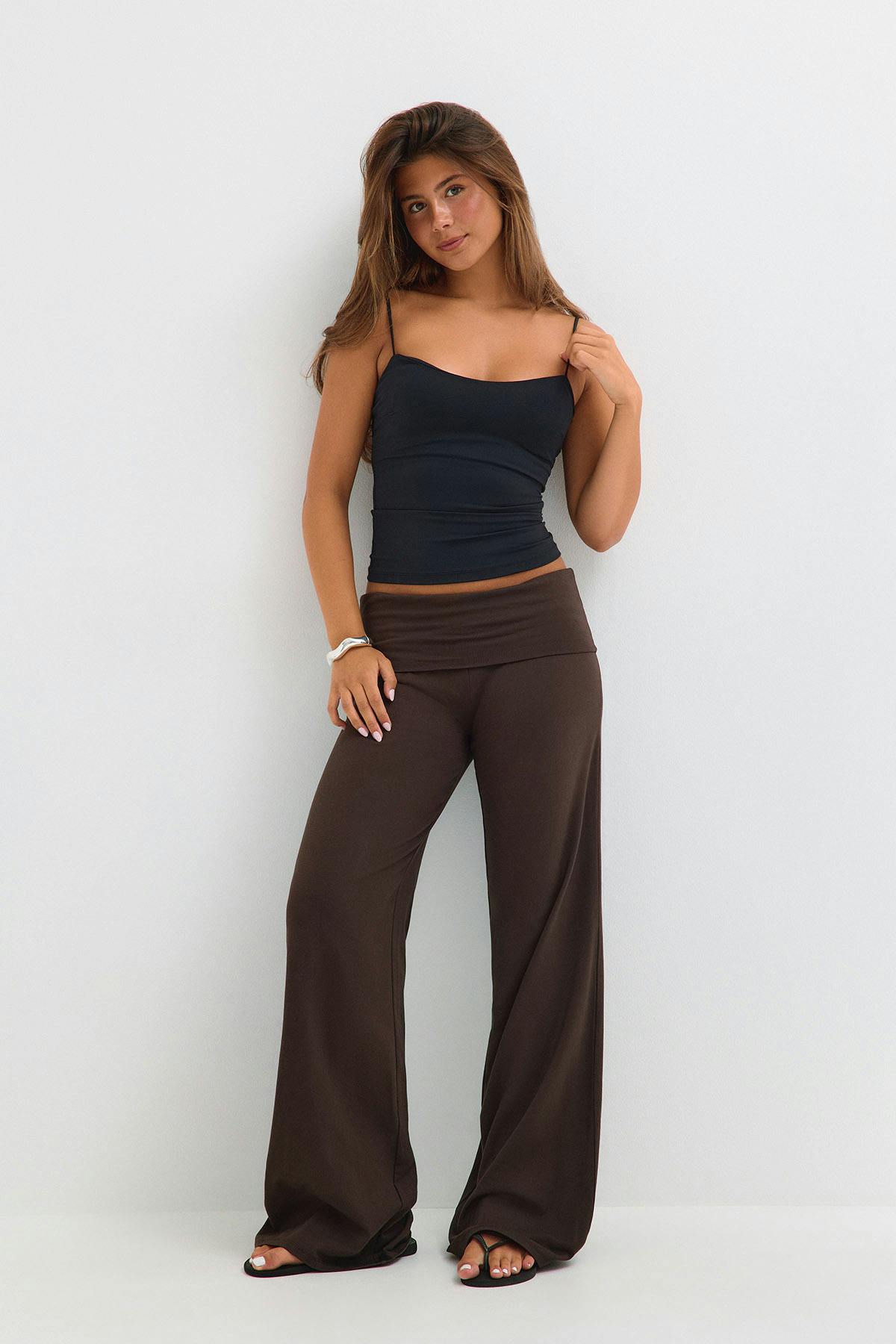 14+ coral baggy yoga pants - Kaki