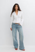 Seersucker shirt - Blanc cassé