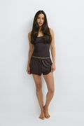 Soft pyjamas drawstring shorts - Sleepy teddy bear