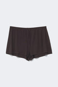 Soft pyjamas drawstring shorts - Marron foncé