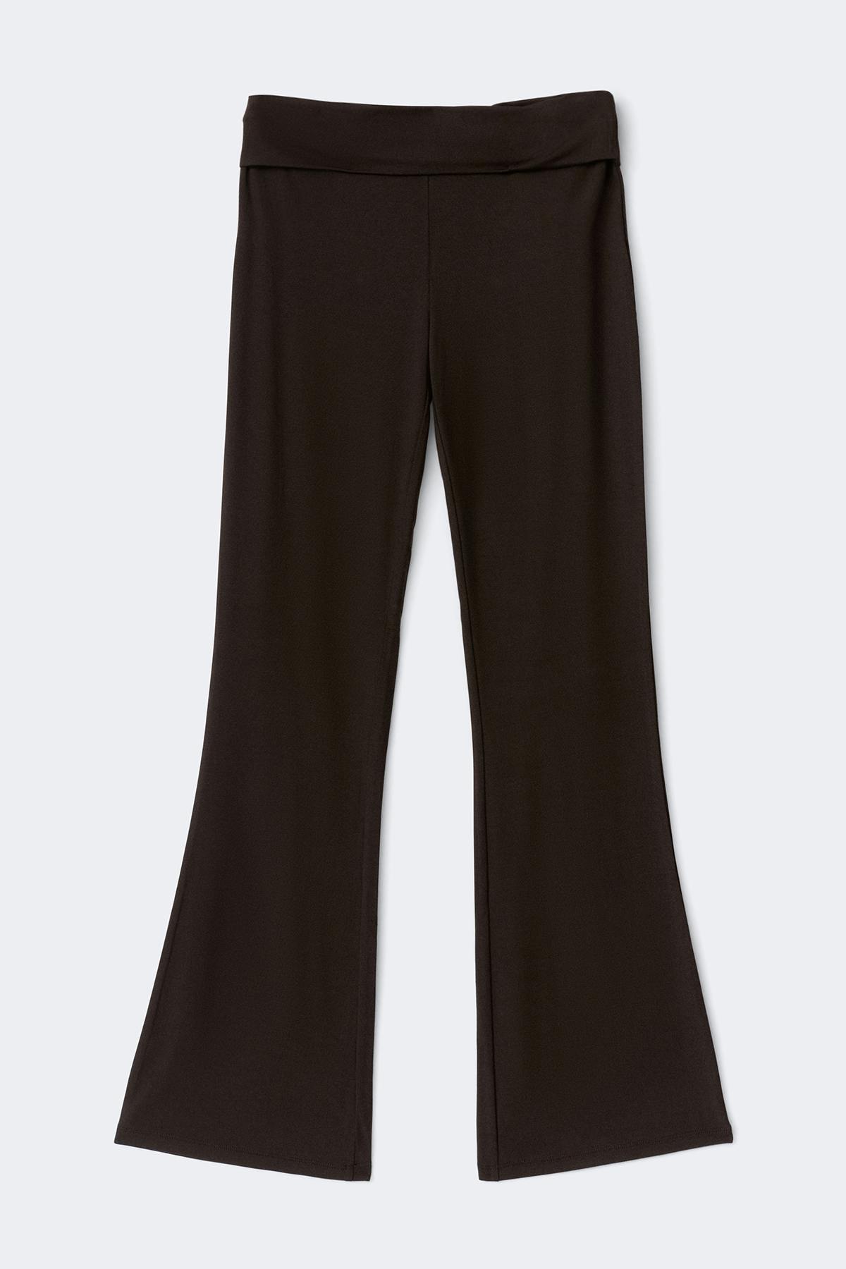 Y low waist yoga leggings - Black/pink wings