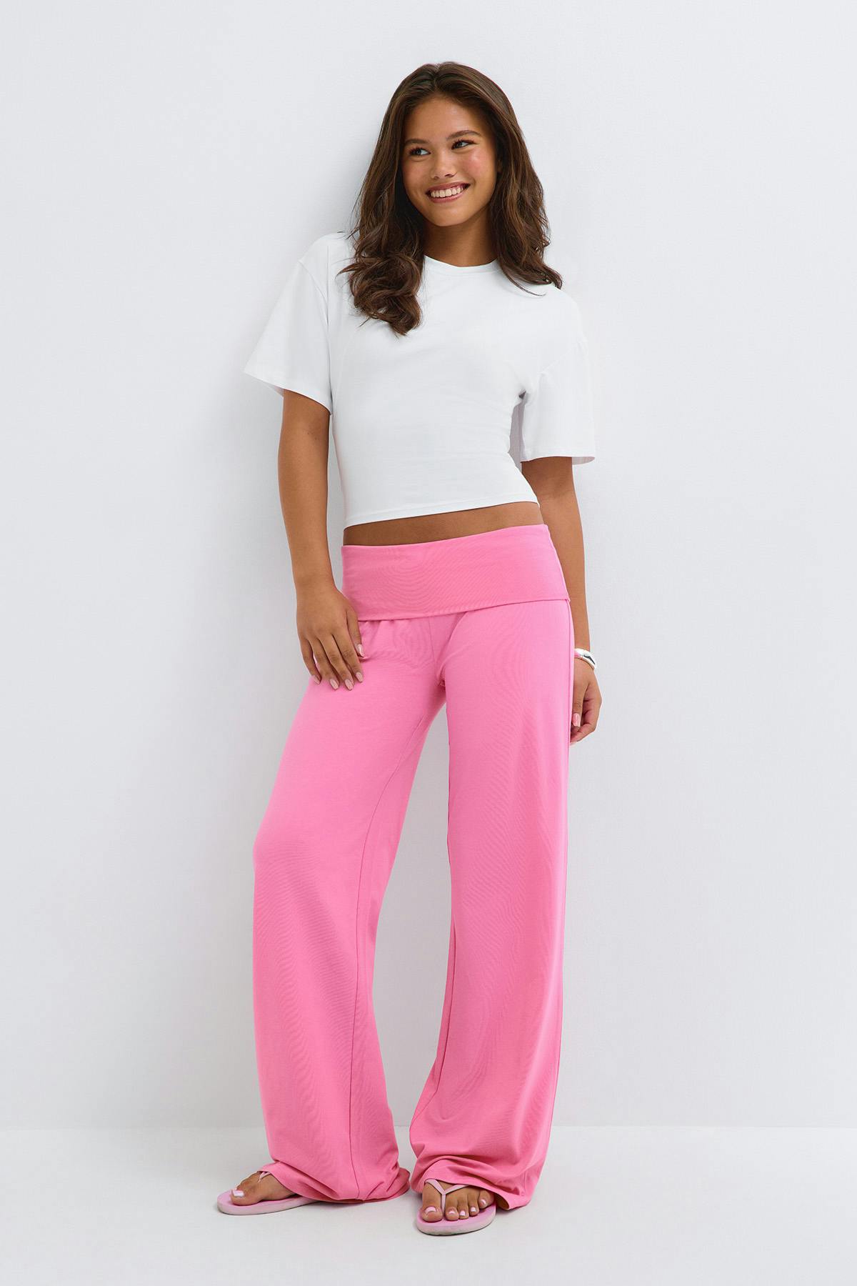 Y coral baggy yoga pants - Turquoise light