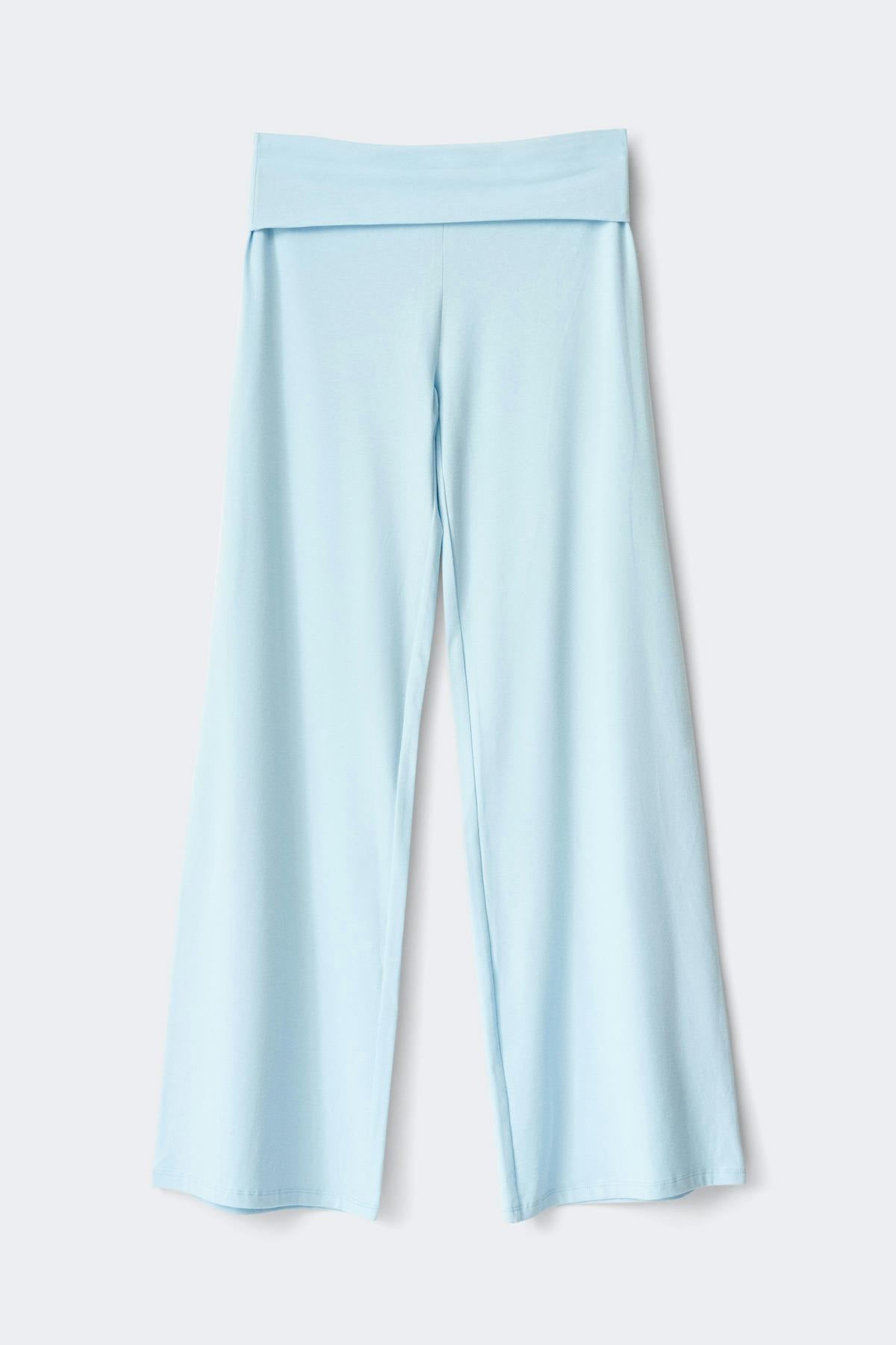 Y coral baggy yoga pants - Bleu clair