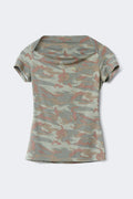 14+ detail top - Camo