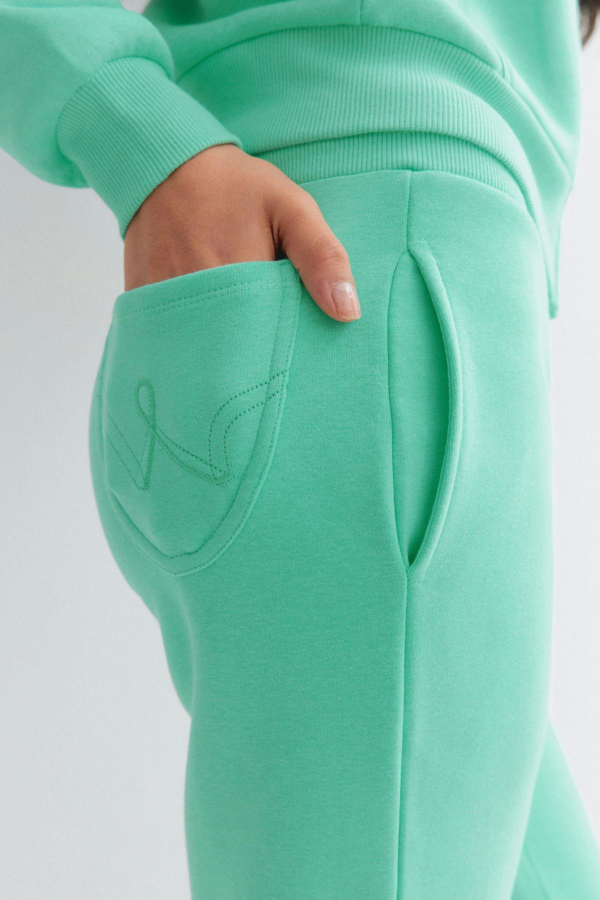 Y low waist sweatpants - Blue slit