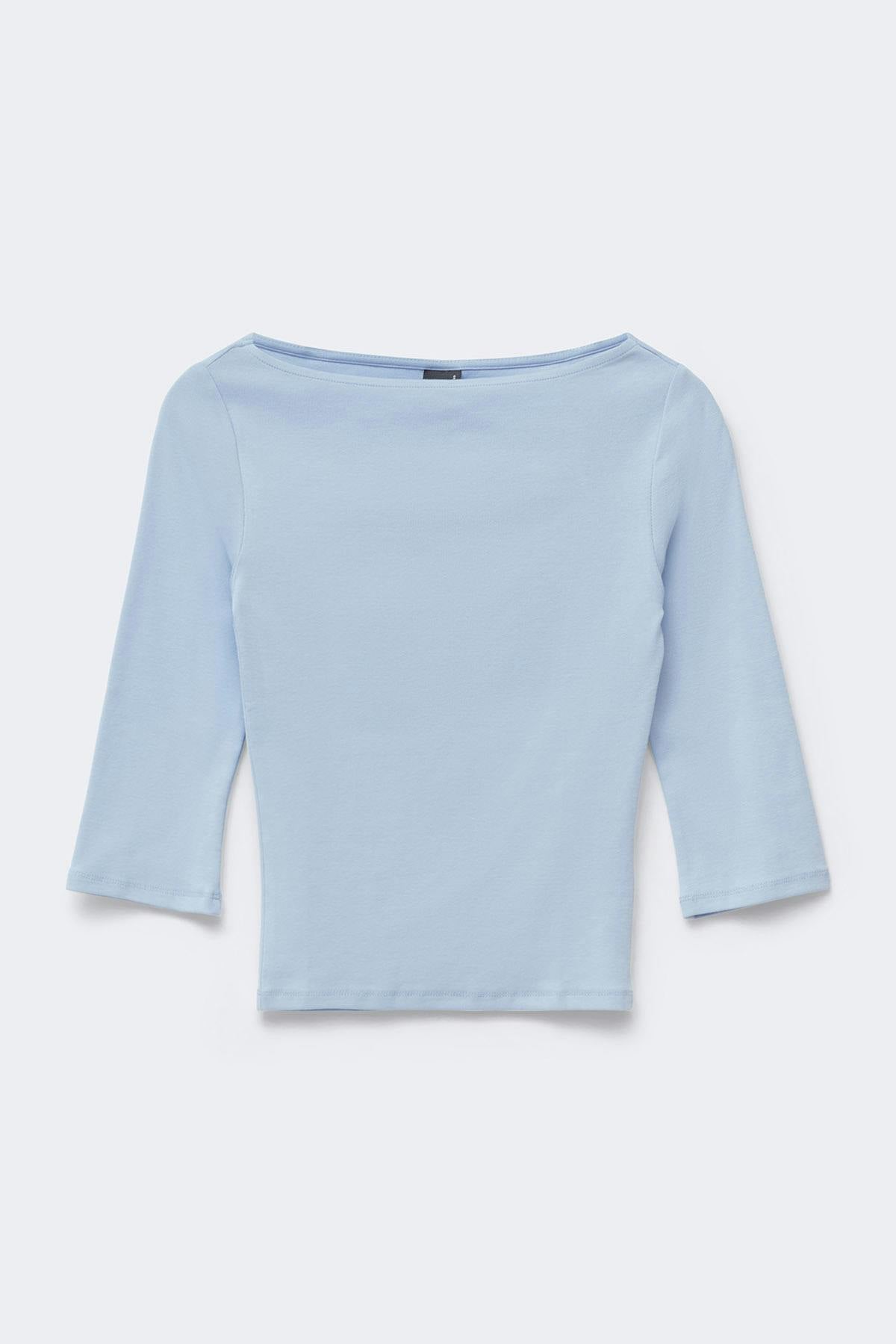 Quarter sleeve boatneck top - Tropical storm