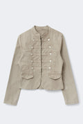Button down uniform jacket - Kaki