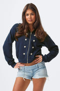 14+ napoleon zip hoodie - Peacoat