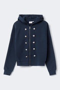 14+ napoleon zip hoodie - Peacoat