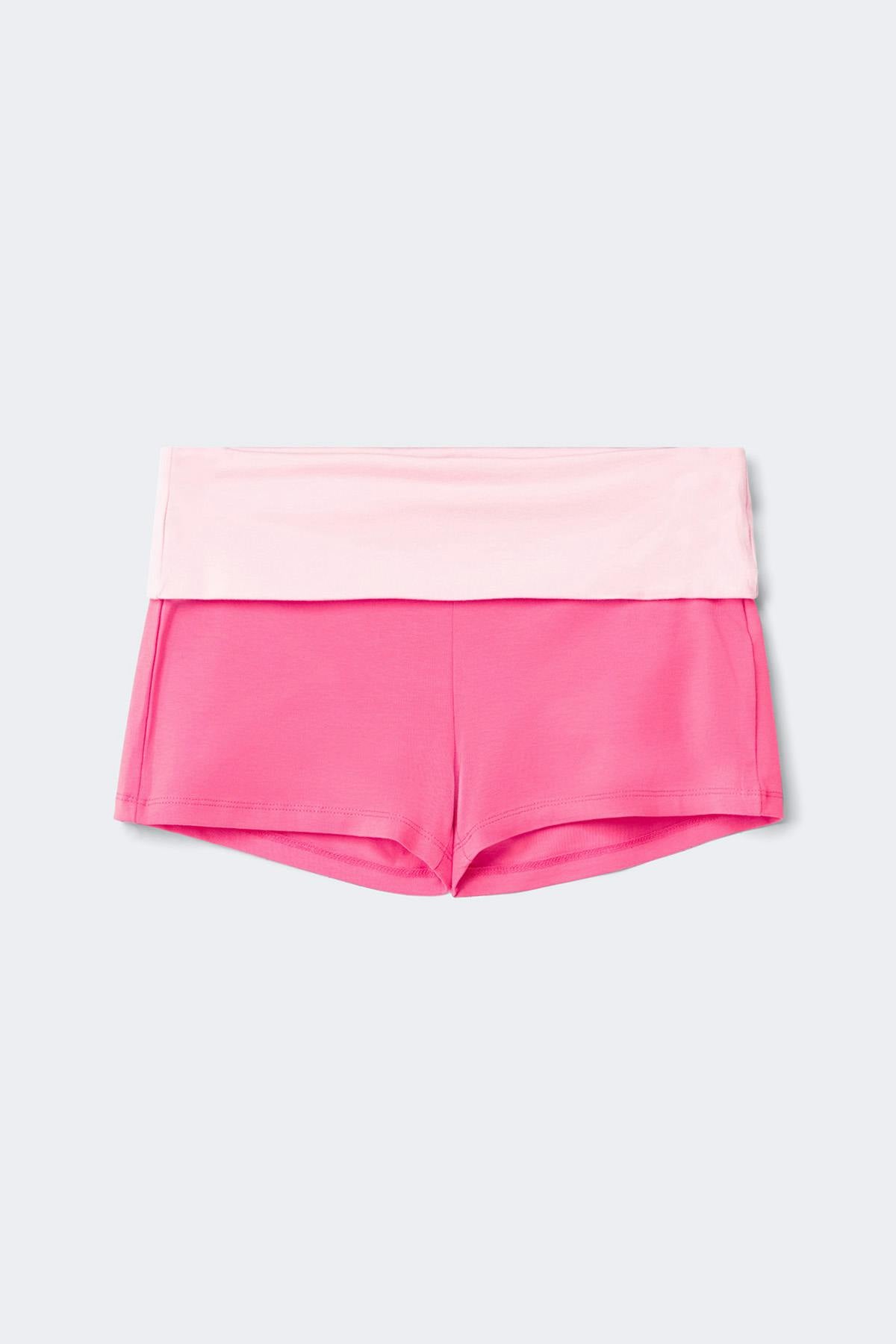 Y folded waist shorts - Rose