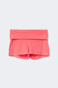 Y folded waist shorts - Corail