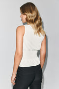 Smock top - Offwhite/dot