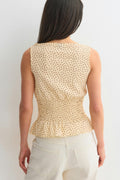 Smock top - Pink dot