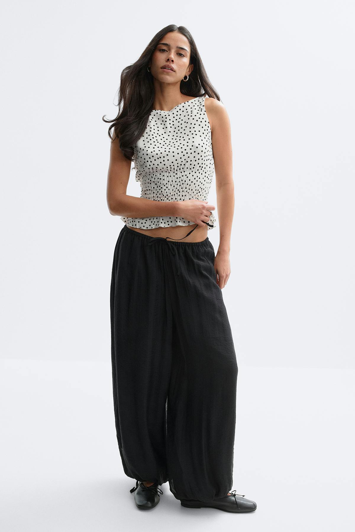 Smock top - Noir
