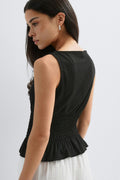 Smock top - Violet foncé