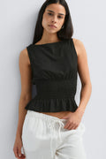Smock top - Violet foncé