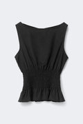 Smock top - Violet foncé
