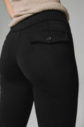 Mid waist flare trousers - Noir