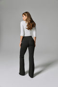 Mid waist flare trousers - Offbl/dreamer
