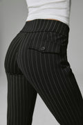 Mid waist flare trousers - Offbl/dreamer