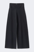 Mid waist wide trousers - Marron foncé