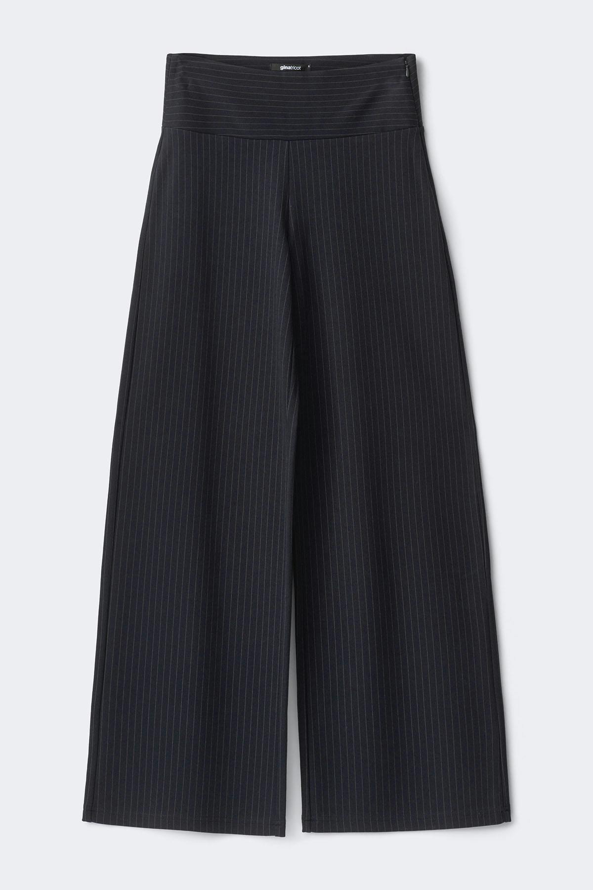 Mid waist wide trousers - Marron foncé